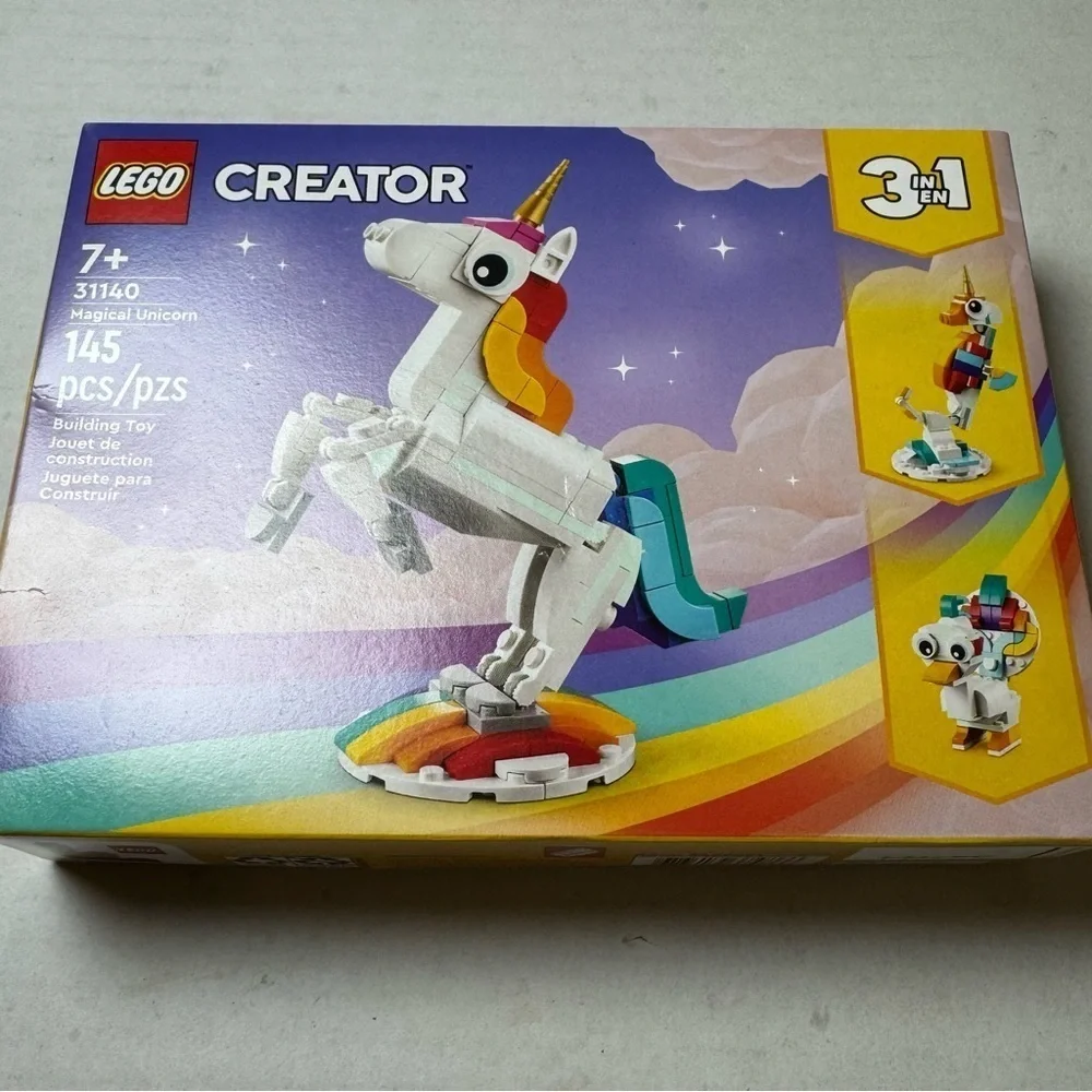 LEGO Creator 3 in 1 Magical Unicorn - Building Toy Set With 3 Building Options
